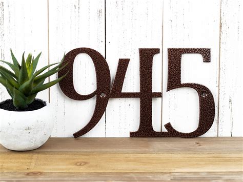 best metal house numbers|metal house number yard sign.